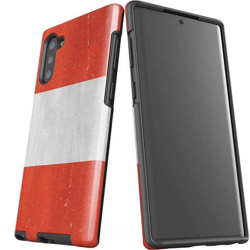 Distressed Austria Flag Galaxy Note 10 Pro Case